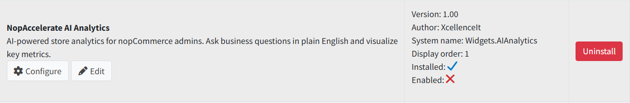 Plugin Installed