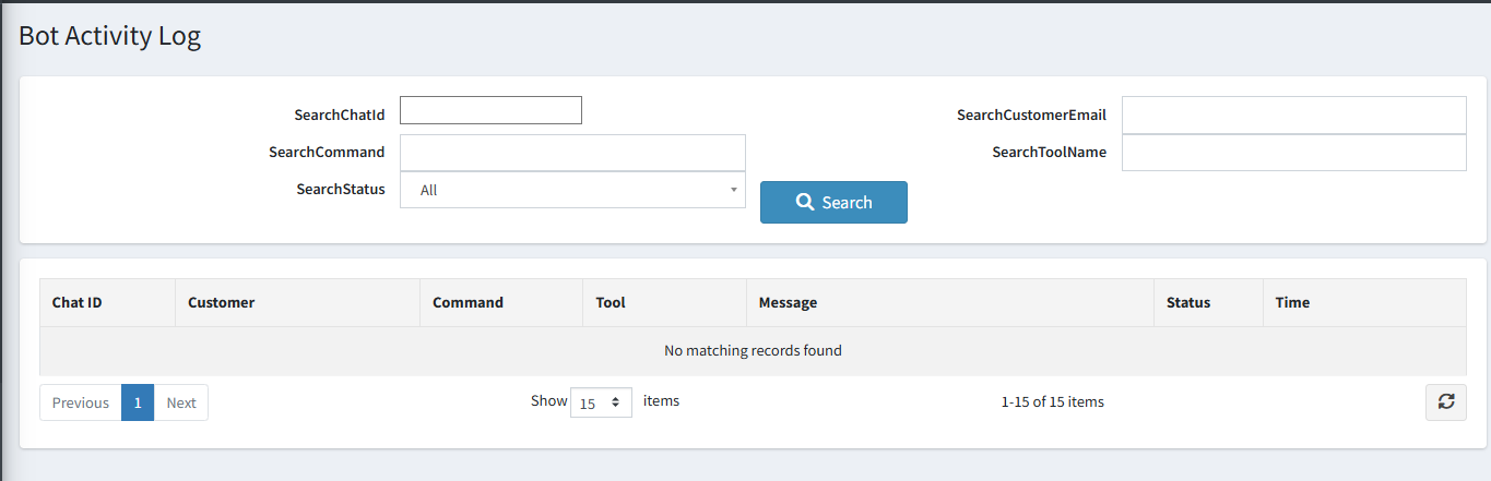 Bot Activity Log