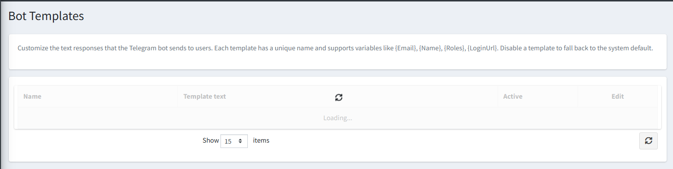 Bot Templates